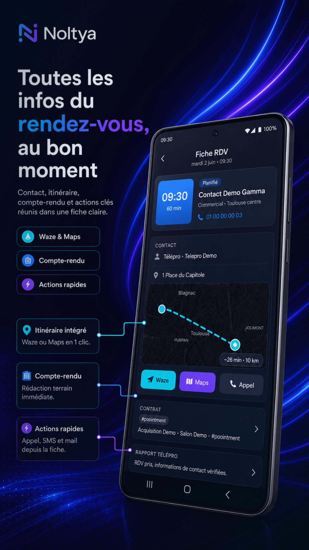 Fiche RDV & itinéraire
