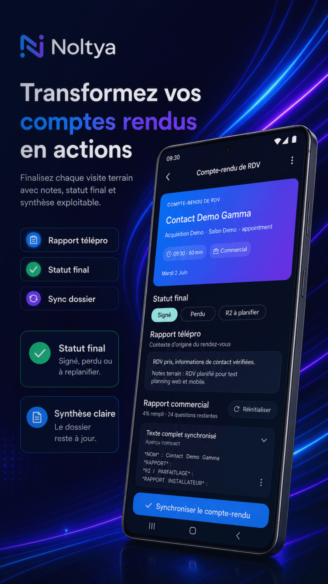 Compte-rendu terrain